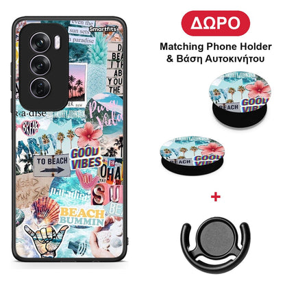 Summer Vibes - Oppo Reno12 Pro θήκη + Δώρο Phone Holder & Βάση Αυτοκινήτου