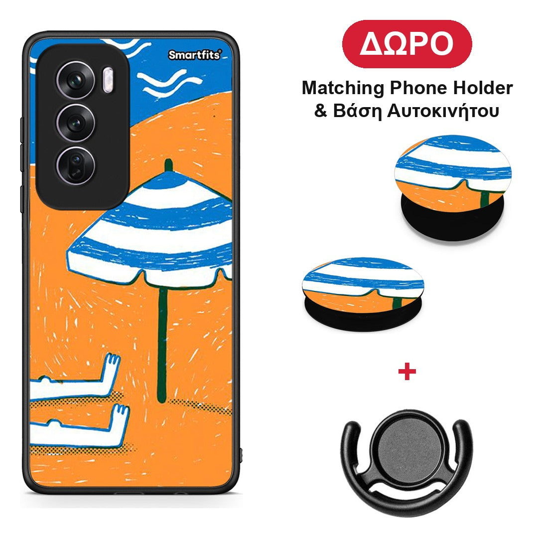 Summering - Oppo Reno12 Pro θήκη + Δώρο Phone Holder & Βάση Αυτοκινήτου