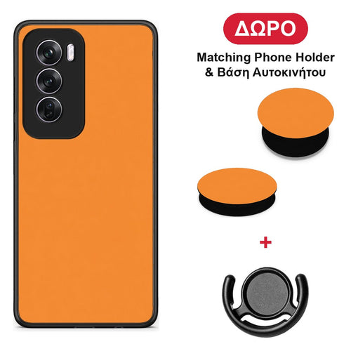 Tangerine Orange - Oppo Reno12 Pro θήκη + Δώρο Phone Holder & Βάση Αυτοκινήτου