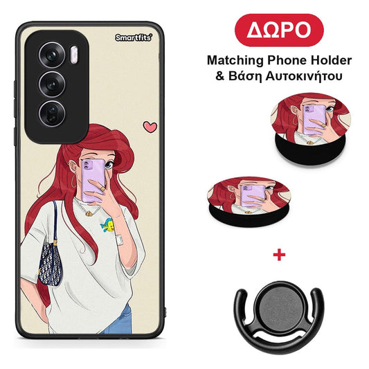 Walking Mermaid - Oppo Reno12 Pro θήκη + Δώρο Phone Holder & Βάση Αυτοκινήτου