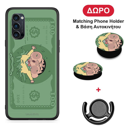 Big Money - Oppo Reno4 Pro 5G θήκη + Δώρο Phone Holder & Βάση Αυτοκινήτου