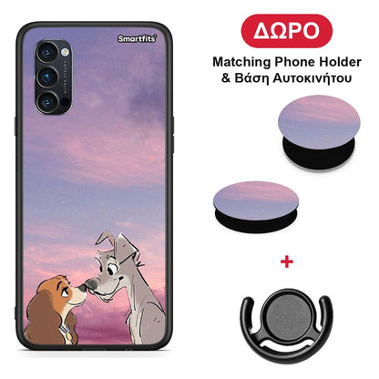 Lady And Tramp - Oppo Reno4 Pro 5G θήκη + Δώρο Phone Holder & Βάση Αυτοκινήτου