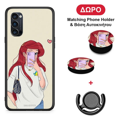 Walking Mermaid - Oppo Reno4 Pro 5G θήκη + Δώρο Phone Holder & Βάση Αυτοκινήτου