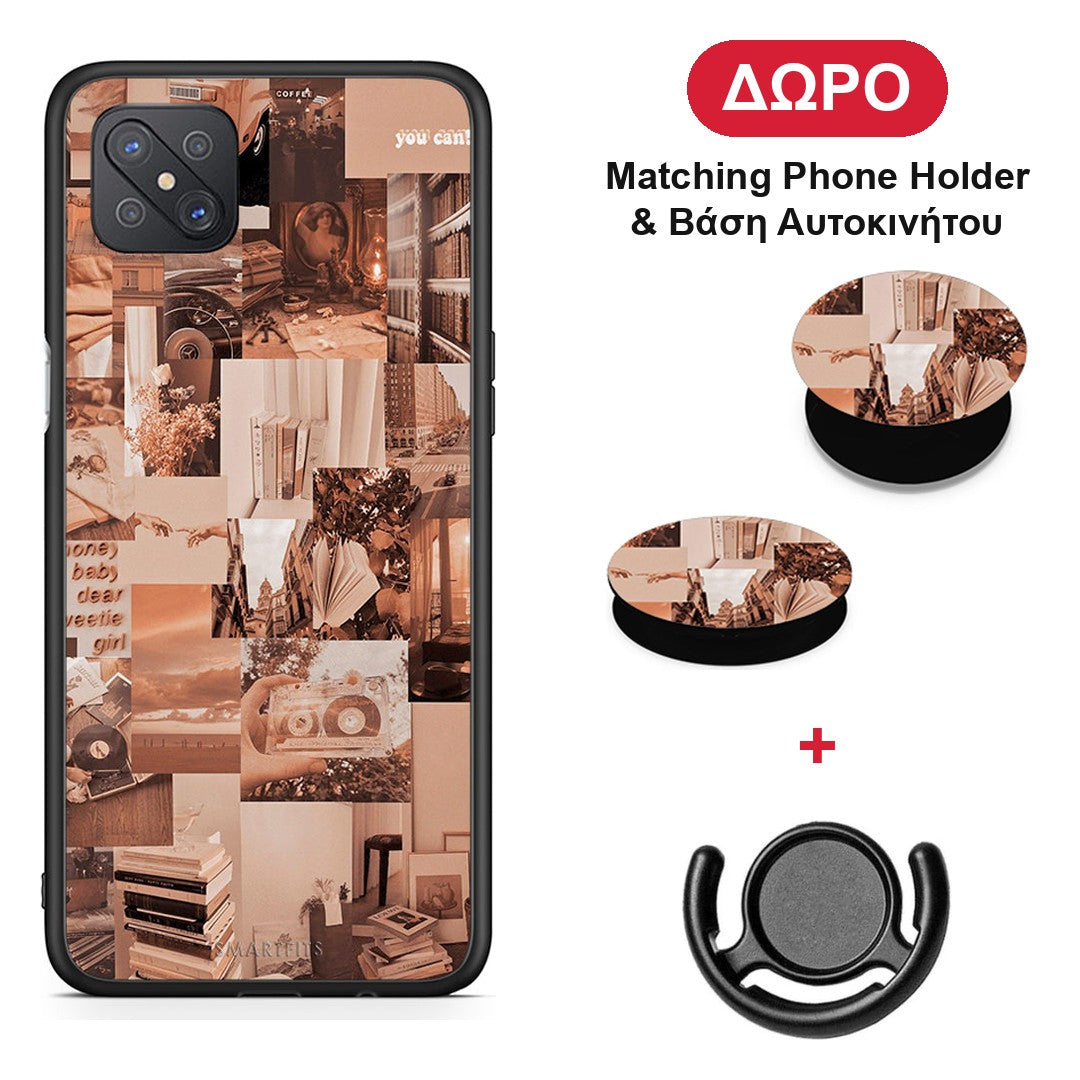 Collage You Can - Oppo Reno4 Z 5G / A92s θήκη + Δώρο Phone Holder & Βάση Αυτοκινήτου