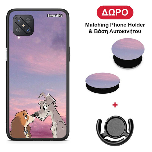 Lady And Tramp - Oppo Reno4 Z 5G / A92s θήκη + Δώρο Phone Holder & Βάση Αυτοκινήτου
