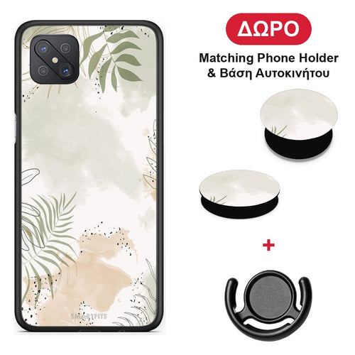 Nude Plants - Oppo Reno4 Z 5G / A92s θήκη + Δώρο Phone Holder & Βάση Αυτοκινήτου