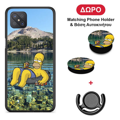 Summer Happiness - Oppo Reno4 Z 5G / A92s θήκη + Δώρο Phone Holder & Βάση Αυτοκινήτου