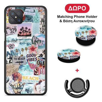 Summer Vibes - Oppo Reno4 Z 5G / A92s θήκη + Δώρο Phone Holder & Βάση Αυτοκινήτου