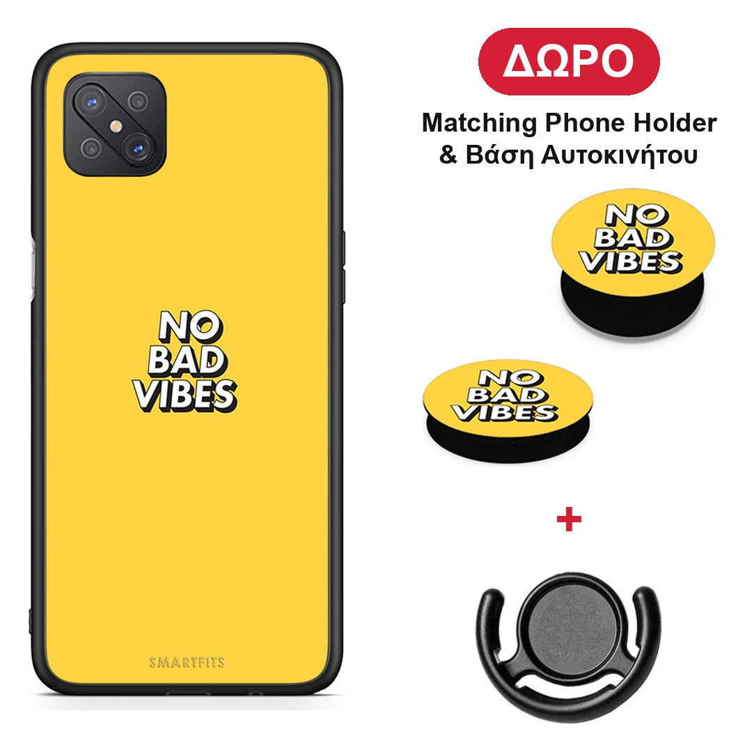 Text Vibes - Oppo Reno4 Z 5G / A92s θήκη + Δώρο Phone Holder & Βάση Αυτοκινήτου