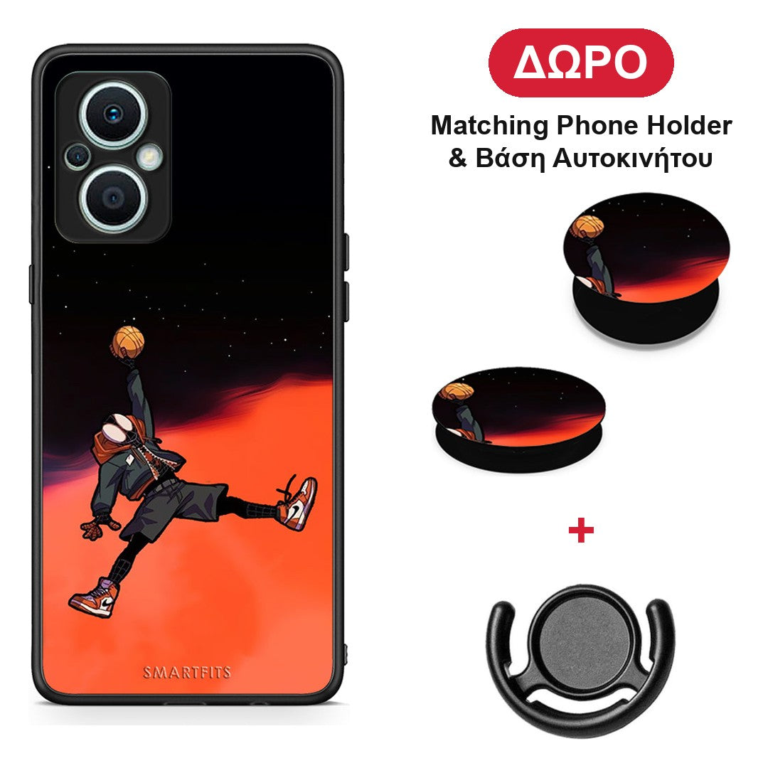Basketball Hero - Oppo Reno7 Lite θήκη + Δώρο Phone Holder & Βάση Αυτοκινήτου