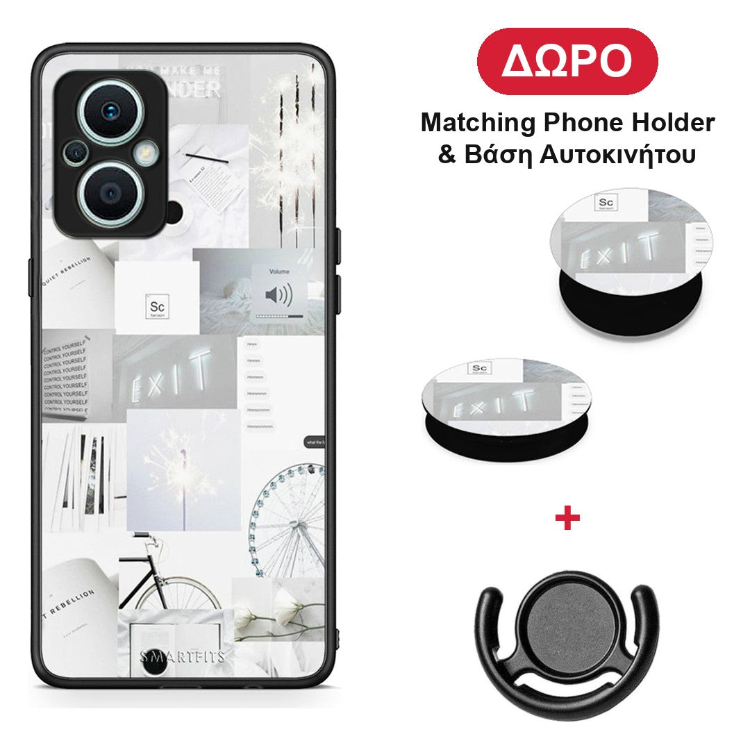 Collage Make Me Wonder - Oppo Reno7 Lite θήκη + Δώρο Phone Holder & Βάση Αυτοκινήτου