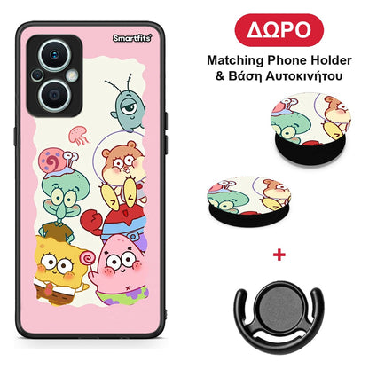 Cute Companion - Oppo Reno7 Lite θήκη + Δώρο Phone Holder & Βάση Αυτοκινήτου