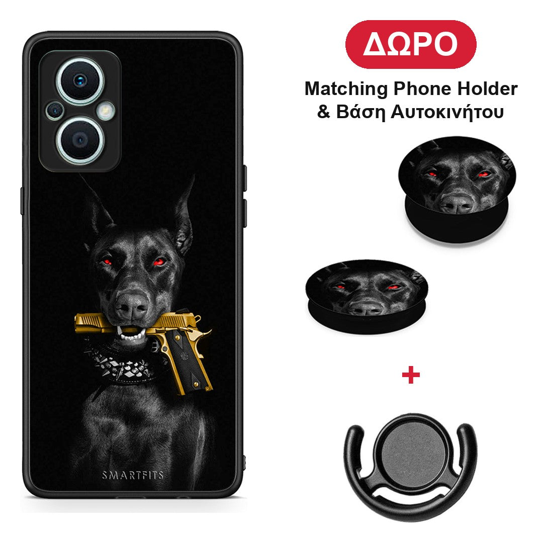 Golden Gun - Oppo Reno7 Lite θήκη + Δώρο Phone Holder & Βάση Αυτοκινήτου