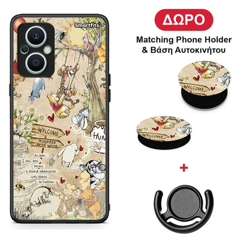 Happy Friends - Oppo Reno7 Lite θήκη + Δώρο Phone Holder & Βάση Αυτοκινήτου