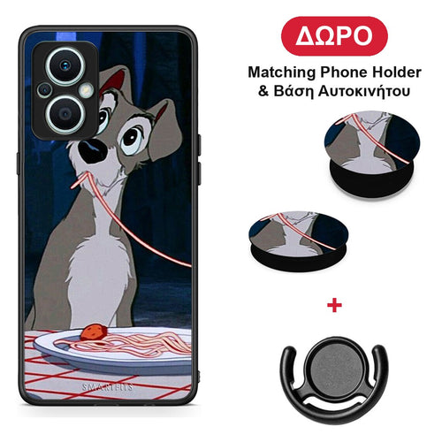 Lady And Tramp 1 - Oppo Reno7 Lite θήκη + Δώρο Phone Holder & Βάση Αυτοκινήτου