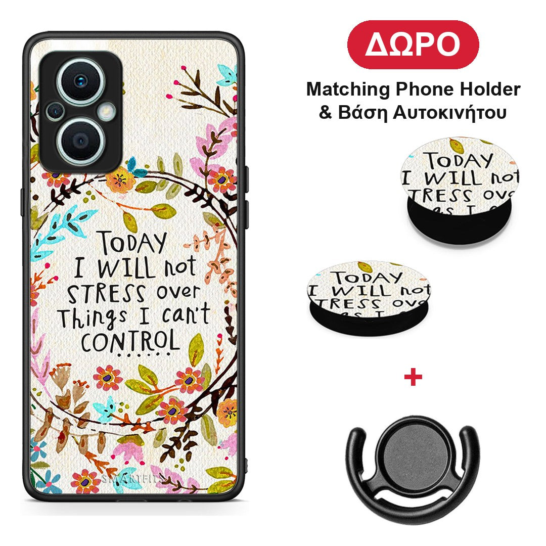 Stress Over - Oppo Reno7 Lite θήκη + Δώρο Phone Holder & Βάση Αυτοκινήτου