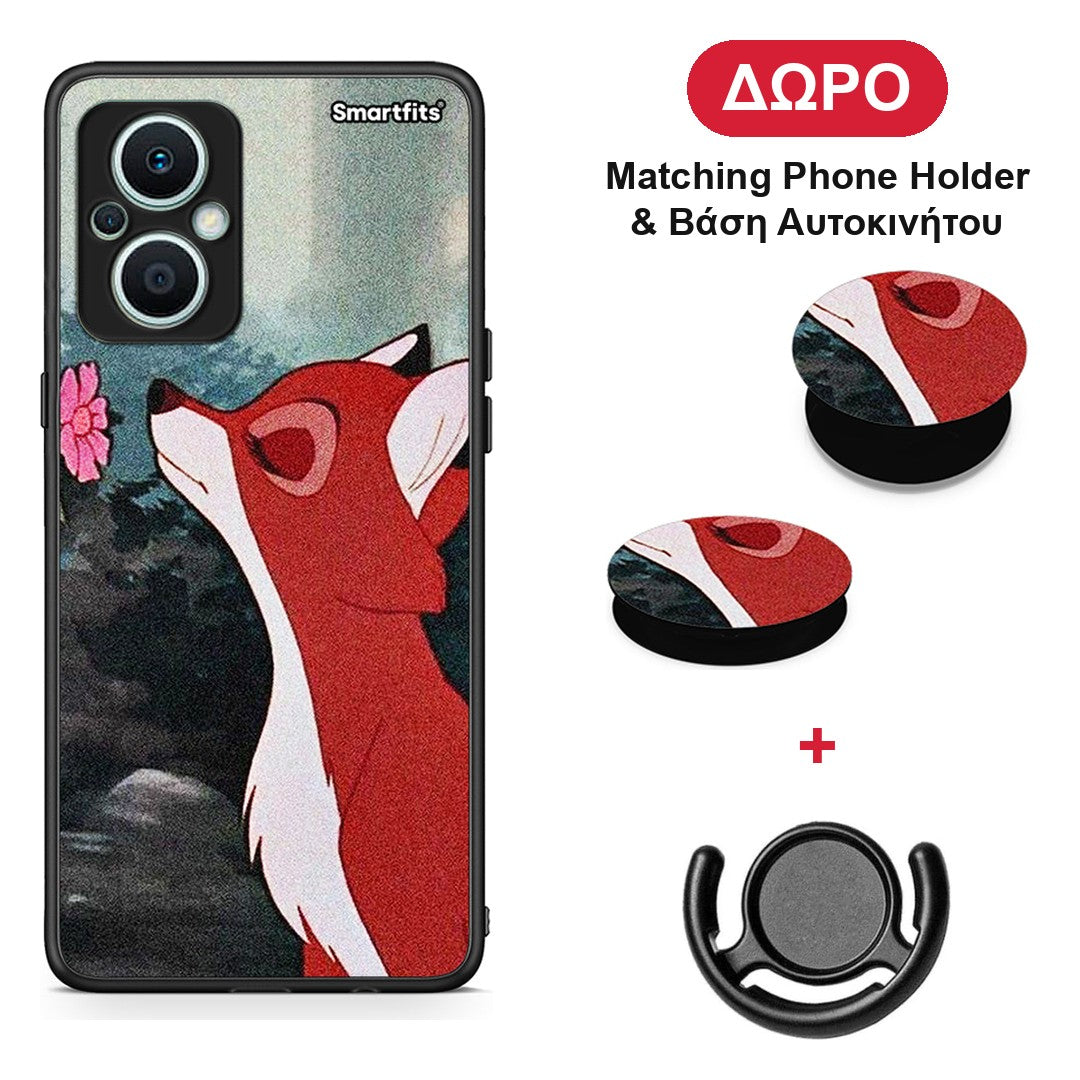 Tod And Vixey Love 2 - Oppo Reno7 Lite θήκη + Δώρο Phone Holder & Βάση Αυτοκινήτου