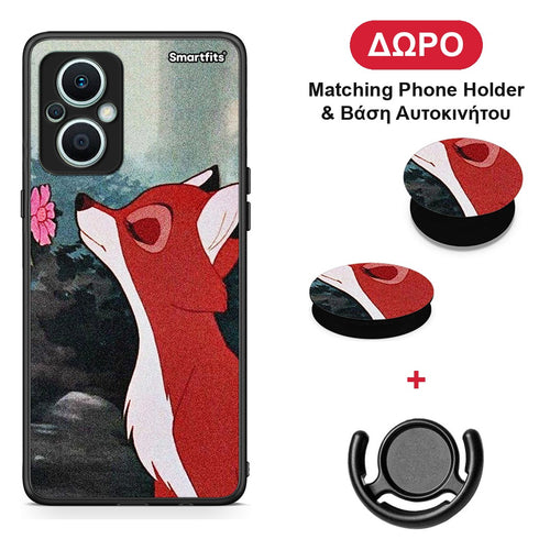 Tod And Vixey Love 2 - Oppo Reno7 Lite θήκη + Δώρο Phone Holder & Βάση Αυτοκινήτου