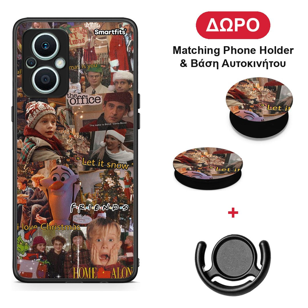 Xmas Wishes - Oppo Reno7 Lite θήκη + Δώρο Phone Holder & Βάση Αυτοκινήτου