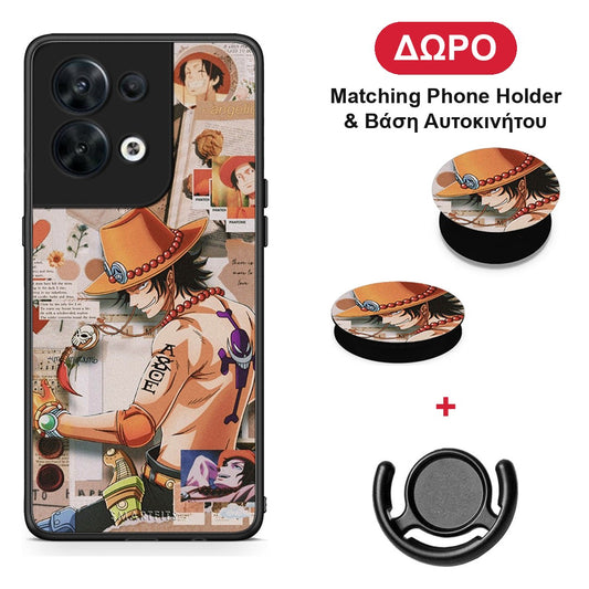 Anime Collage - Oppo Reno8 5G θήκη + Δώρο Phone Holder & Βάση Αυτοκινήτου