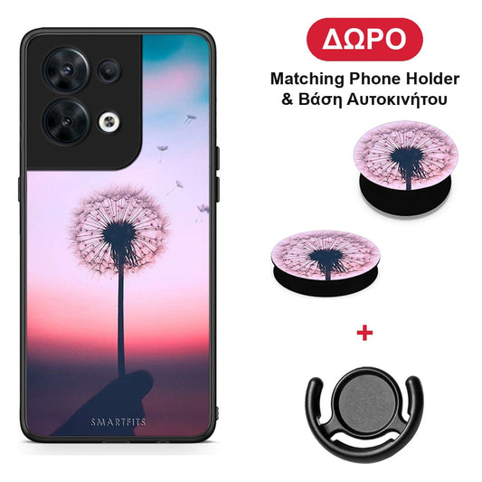 Boho Wish - Oppo Reno8 5G θήκη + Δώρο Phone Holder & Βάση Αυτοκινήτου