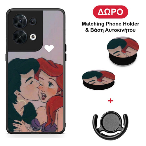 Mermaid Couple - Oppo Reno8 5G θήκη + Δώρο Phone Holder & Βάση Αυτοκινήτου