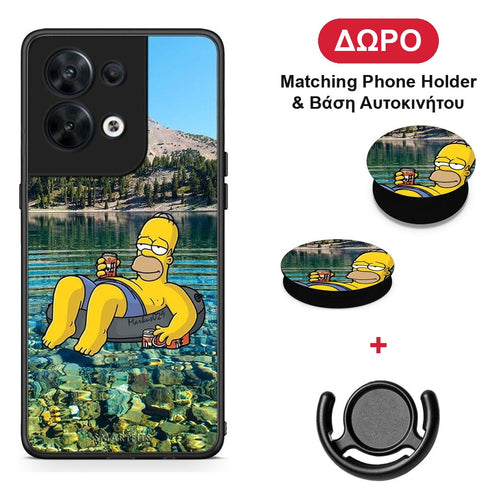 Summer Happiness - Oppo Reno8 5G θήκη + Δώρο Phone Holder & Βάση Αυτοκινήτου