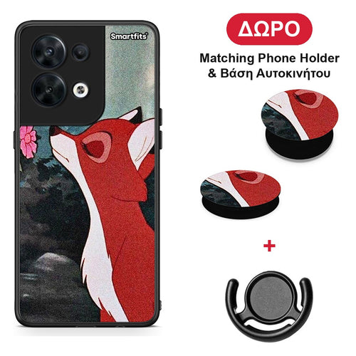 Tod And Vixey Love 2 - Oppo Reno8 5G θήκη + Δώρο Phone Holder & Βάση Αυτοκινήτου