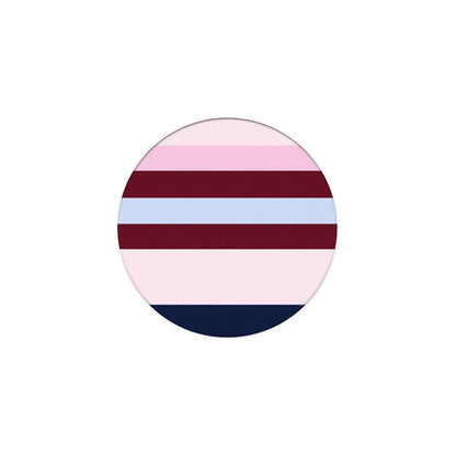 Phone Holder σε χρώμα Burgundy Pink and Blue Horizontal Stripes από τη Smartfits