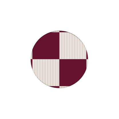 Phone Holder σε χρώμα Burgundy and Cream Striped Checks από τη Smartfits