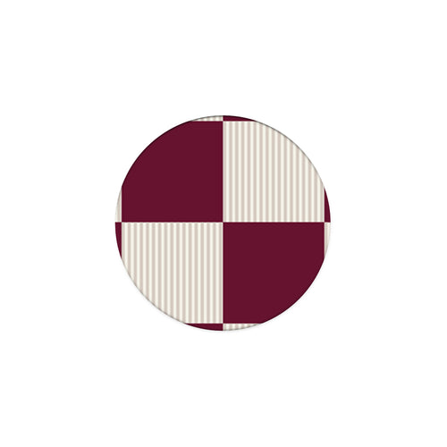 Phone Holder σε χρώμα Burgundy and Cream Striped Checks από τη Smartfits