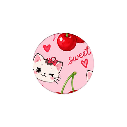 Phone Holder σε χρώμα Cherries Bows and Kittens on Pink από τη Smartfits