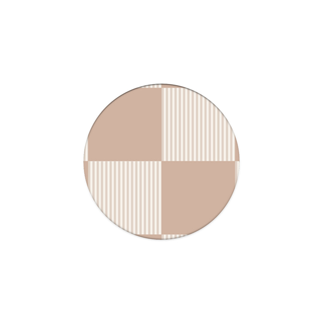 Phone Holder σε χρώμα Latte and Cream Striped Checks από τη Smartfits