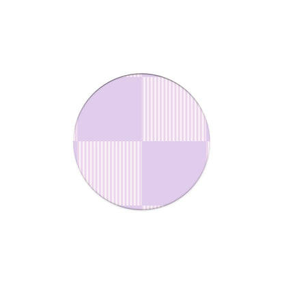 Phone Holder σε χρώμα Lilac and Cream Striped Checks από τη Smartfits
