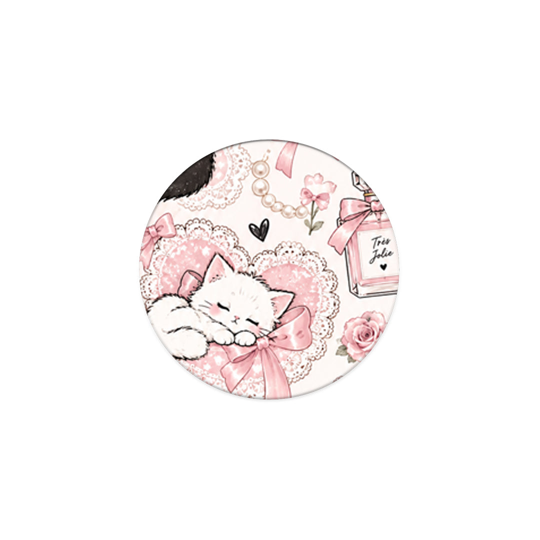 Phone Holder σε χρώμα Pink Bows and Kittens Collage από τη Smartfits