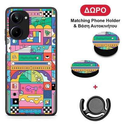 Bubbles Soap - Realme 10 θήκη + Δώρο Phone Holder & Βάση Αυτοκινήτου
