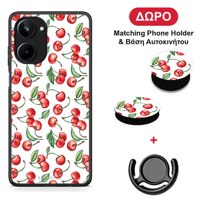 Cherry Summer - Realme 10 θήκη + Δώρο Phone Holder & Βάση Αυτοκινήτου