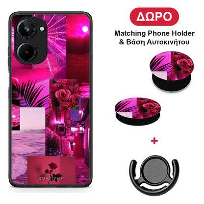 Collage Red Roses - Realme 10 θήκη + Δώρο Phone Holder & Βάση Αυτοκινήτου