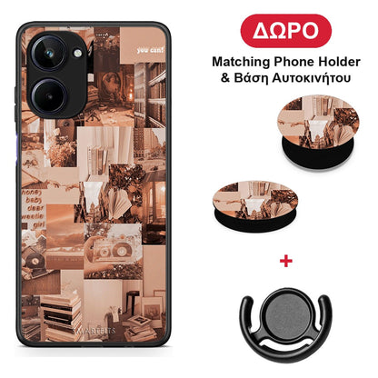 Collage You Can - Realme 10 θήκη + Δώρο Phone Holder & Βάση Αυτοκινήτου