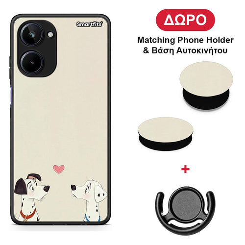 Dalmatians Love - Realme 10 θήκη + Δώρο Phone Holder & Βάση Αυτοκινήτου