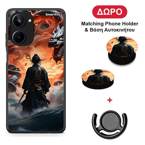 Dragons Fight - Realme 10 θήκη + Δώρο Phone Holder & Βάση Αυτοκινήτου
