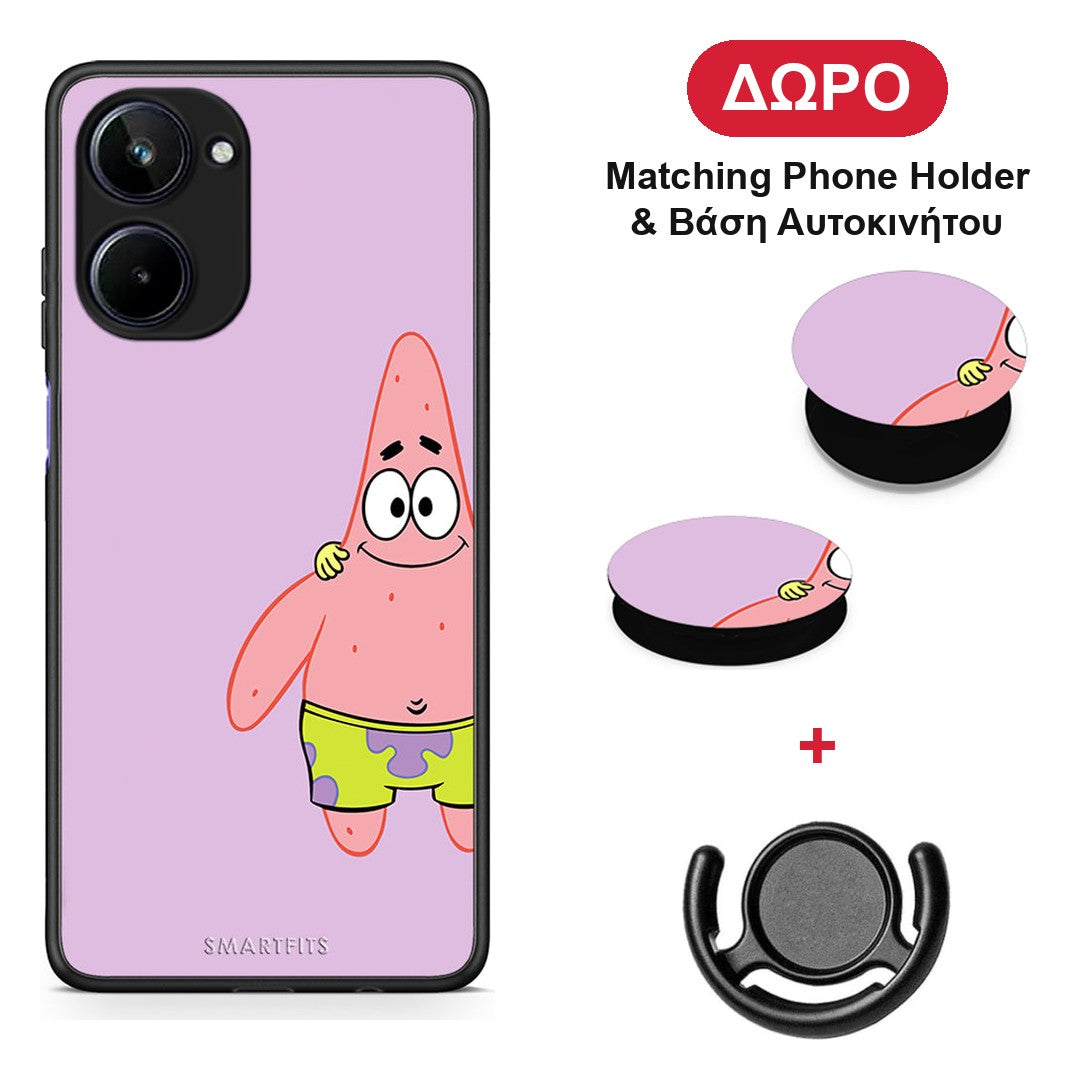 Friends Patrick - Realme 10 θήκη + Δώρο Phone Holder & Βάση Αυτοκινήτου