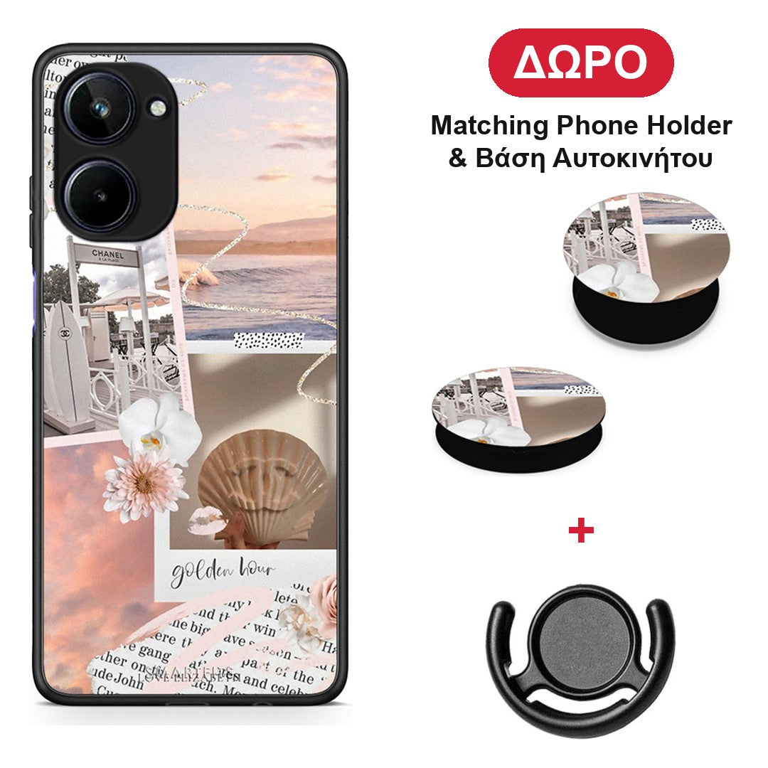 Golden Hour - Realme 10 θήκη + Δώρο Phone Holder & Βάση Αυτοκινήτου