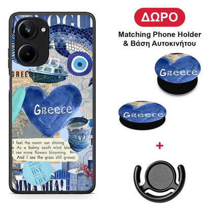 Summer In Greece - Realme 10 θήκη + Δώρο Phone Holder & Βάση Αυτοκινήτου