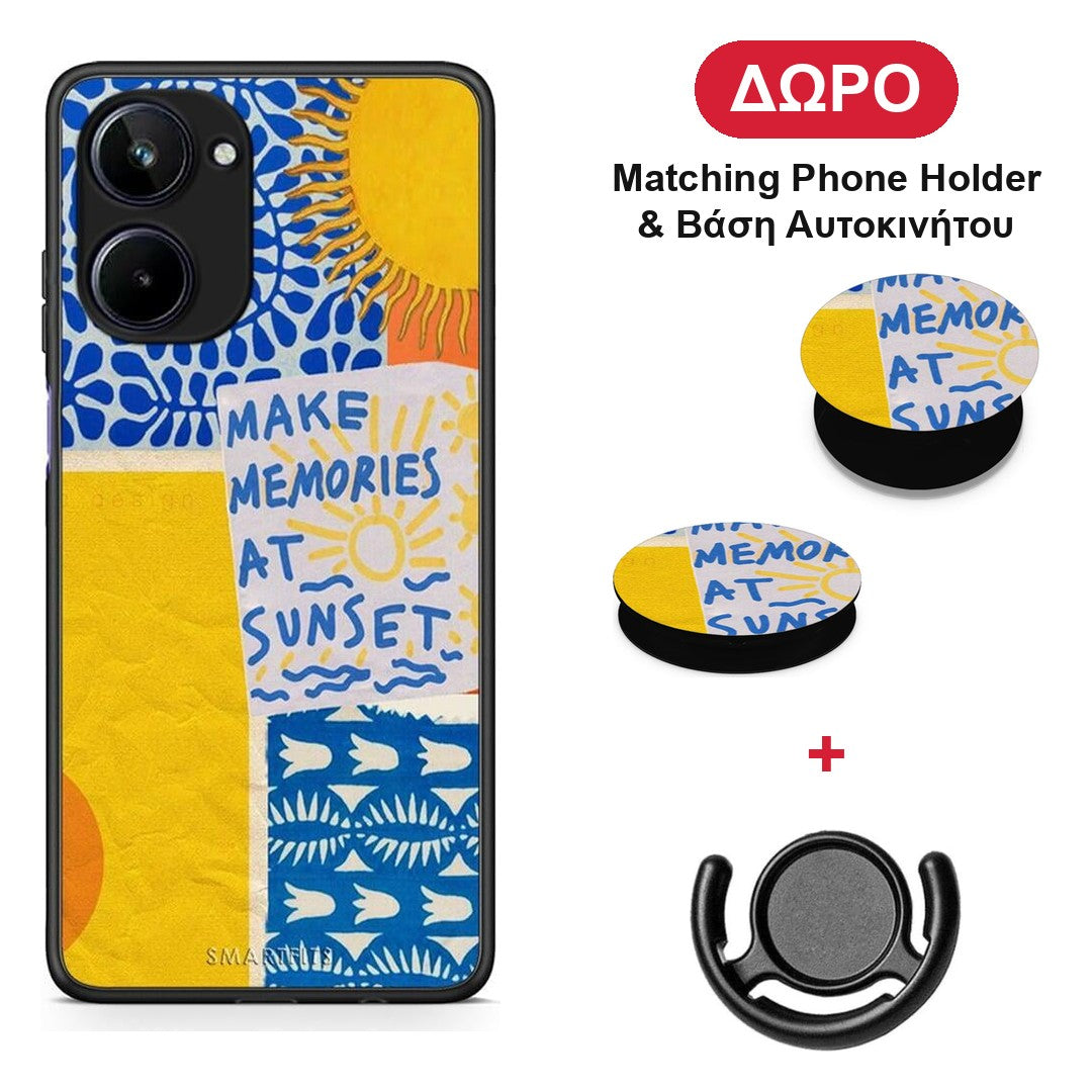 Sunset Memories - Realme 10 θήκη + Δώρο Phone Holder & Βάση Αυτοκινήτου