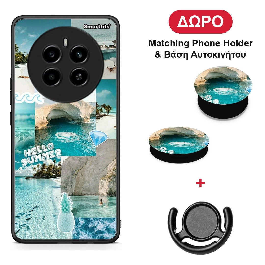 Aesthetic Summer - Realme 12 4G / 12+ / 13 4G θήκη + Δώρο Phone Holder & Βάση Αυτοκινήτου