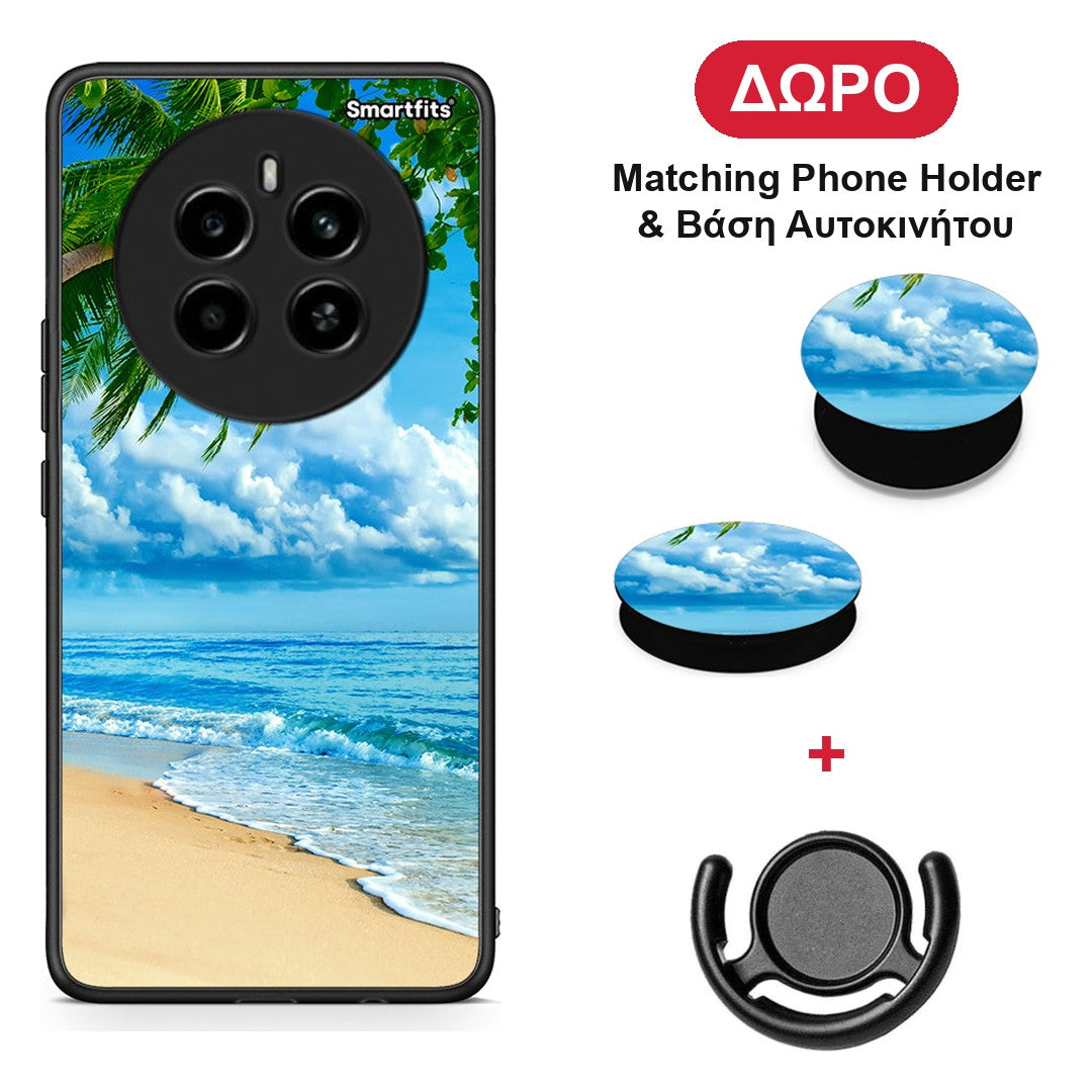 Beautiful Beach - Realme 12 4G / 12+ / 13 4G θήκη + Δώρο Phone Holder & Βάση Αυτοκινήτου