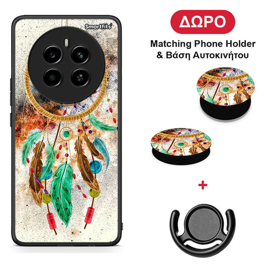 Boho DreamCatcher - Realme 12 4G / 12+ / 13 4G θήκη + Δώρο Phone Holder & Βάση Αυτοκινήτου