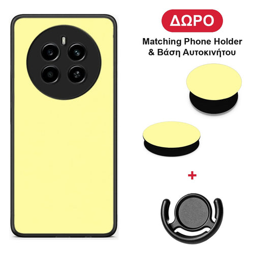 Butter Yellow - Realme 12 4G / 12+ / 13 4G θήκη + Δώρο Phone Holder & Βάση Αυτοκινήτου