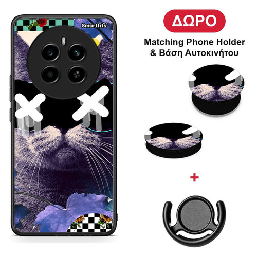 Cat Collage - Realme 12 4G / 12+ / 13 4G θήκη + Δώρο Phone Holder & Βάση Αυτοκινήτου